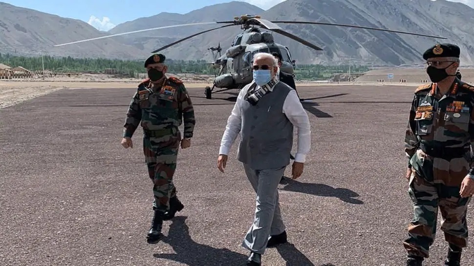 Narendra Modi Visits Leh Ladakh